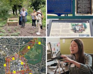 Field work, map, trail information
